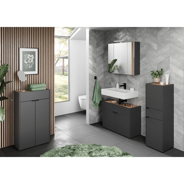 Антрацитен шкаф за мивка 80x60 cm Forano – Germania-image-4