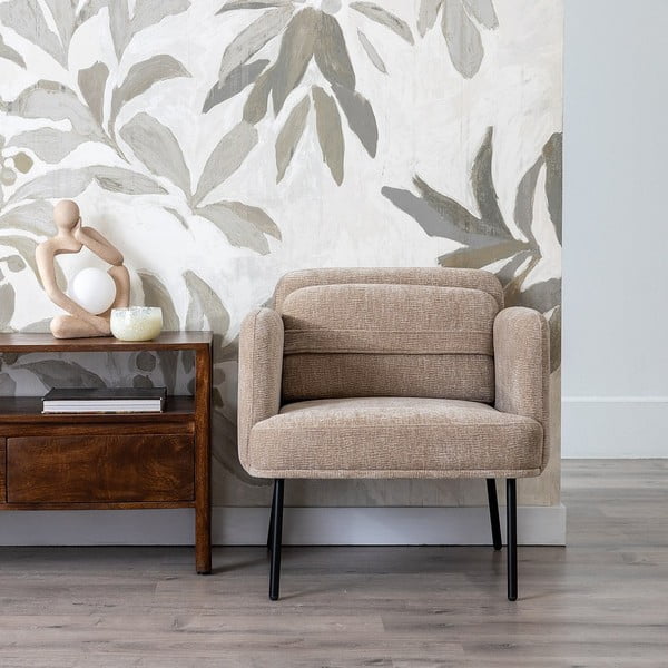 Зелено шенилово кресло Bind – Ixia-image-1