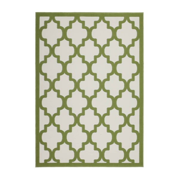 Zelený koberec Kayoom Maroc Elfenbein Grun, 120 x 170 cm