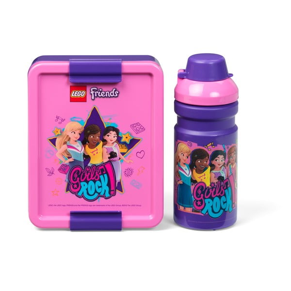 Комплект бутилка за вода и кутия за закуски Friends Girls Rock - LEGO®