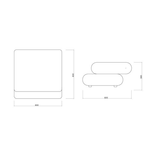 Червена табуретка Taso – noo.ma-image-4