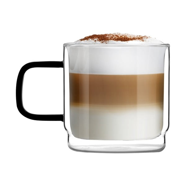 Комплект от 2 чаши с двойна стена , 320 ml Carbon - Vialli Design-image-3