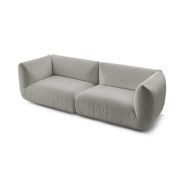 Бежов велурен диван 260 cm Lecomte - Bobochic Paris-image-3