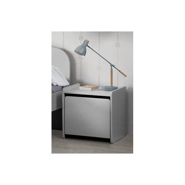 Сиво нощно шкафче Kiddy - Vipack-image-2