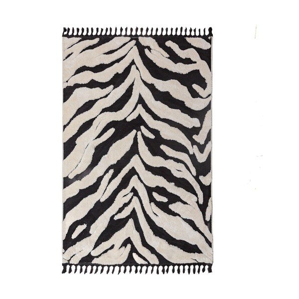 Черно-бял килим 200x300 cm Esra Zebra – Flair Rugs