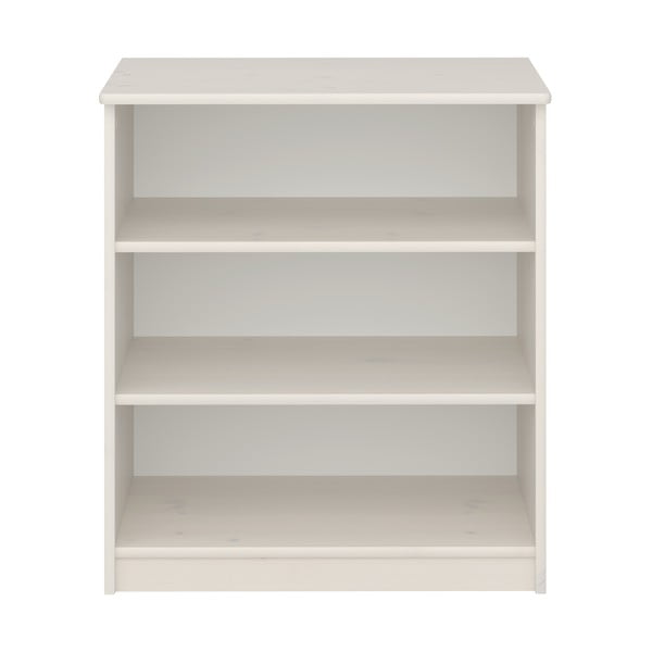 Бял детски шкаф за книги от борова дървесина 64x72 cm Memphis - Tvilum