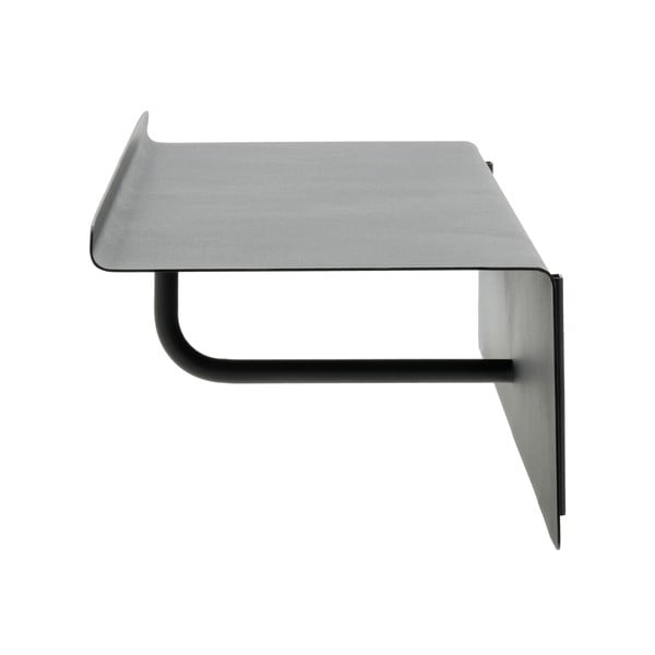 Черна стоманена стенна закачалка с рафт 21,5 cm A-Coat – Zone-image-4