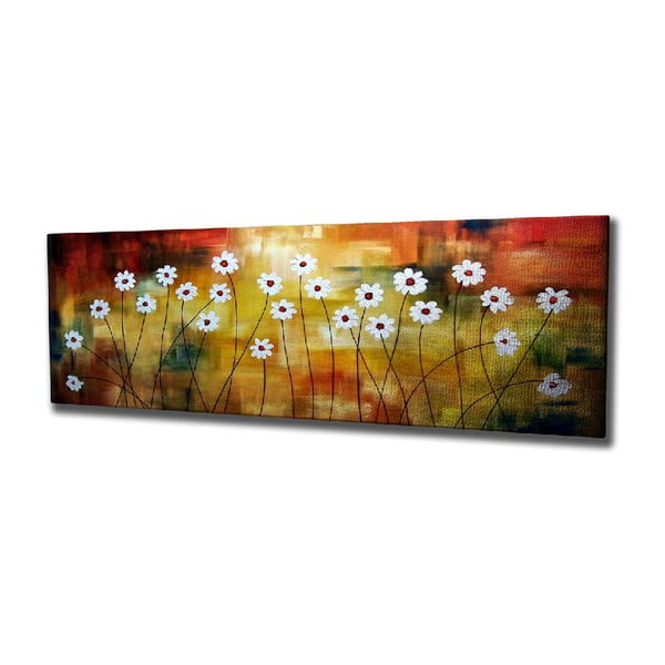 Картина за стена върху платно Daisy, 80 x 30 cm - Wallity