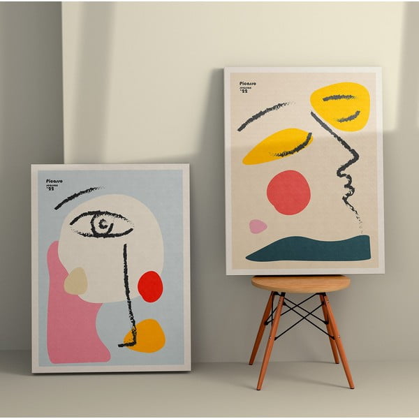Картини в комплект от 2 бр. 50x70 cm Faces – Wallity-image-1
