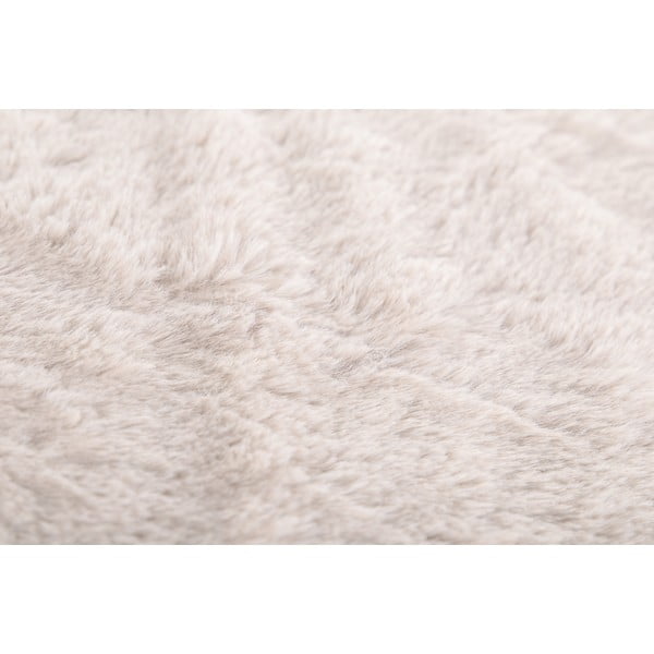 Бяло-бежово одеяло от изкуствена кожа 150x200 cm Ruby – Tiseco Home Studio-image-2