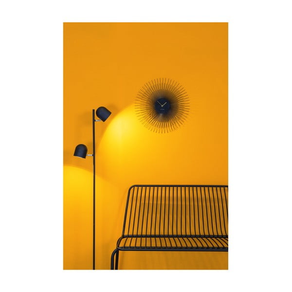 Черен стенен часовник , ø 45 cm Peony - Karlsson-image-1