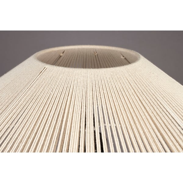 Черно-бяла настолна лампа с текстилен абажур (височина 62 cm) Elon – Dutchbone-image-4