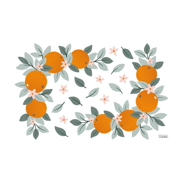 Лист със стикери 64x40 cm Oranges Ornaments - Lilipinso