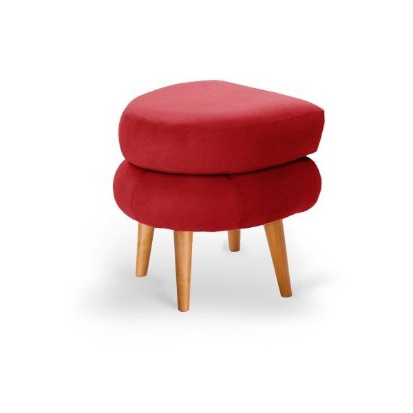 Červená taburetka Scandi by Stella Cadente Maison Supernova