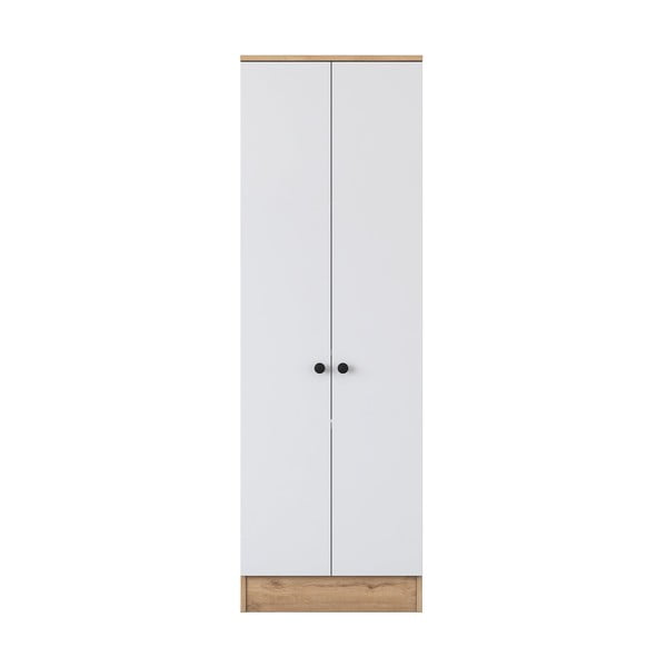 Бял/естествен гардероб от орех 60x183 cm Theresa - Kalune Design