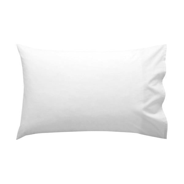Bílý bavlněný povlak na polštář Happy Friday Basic, 50 x 30 cm