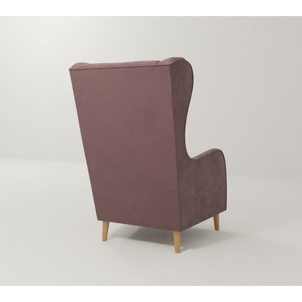 Фотьойл от розово кадифе Carole - Ropez-image-2