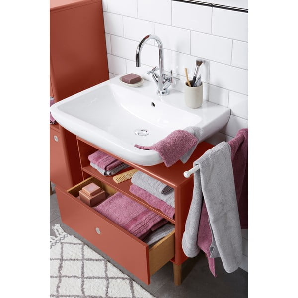 Червен шкаф под мивката Color Bath - Tom Tailor-image-3