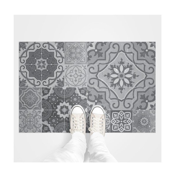 Voděodolná samolepka na podlahu Ambiance Grey Stones, 90 x 60 cm
