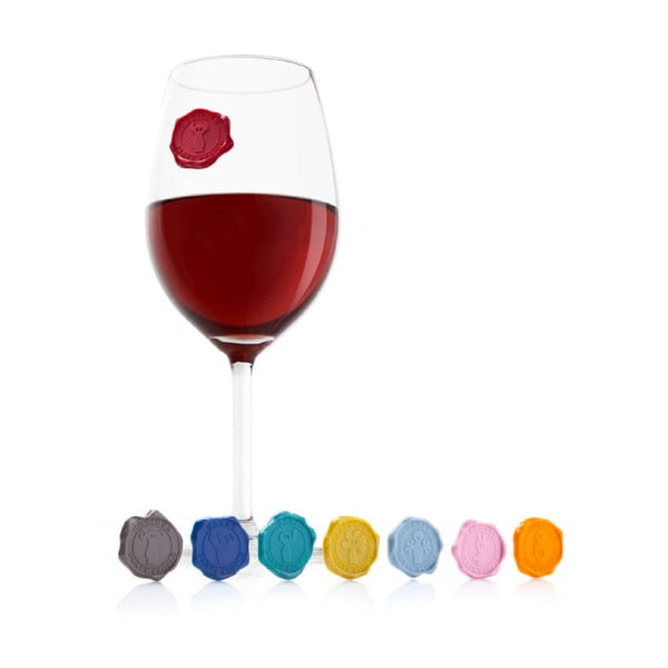 Комплект от 8 стикера за чаши за вино Vacu Vin - VacuVin