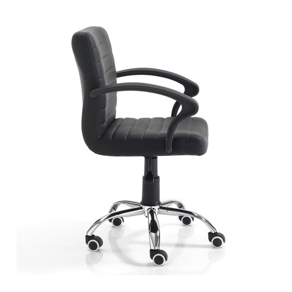 Черен офис стол на колела Pany - Tomasucci-image-1