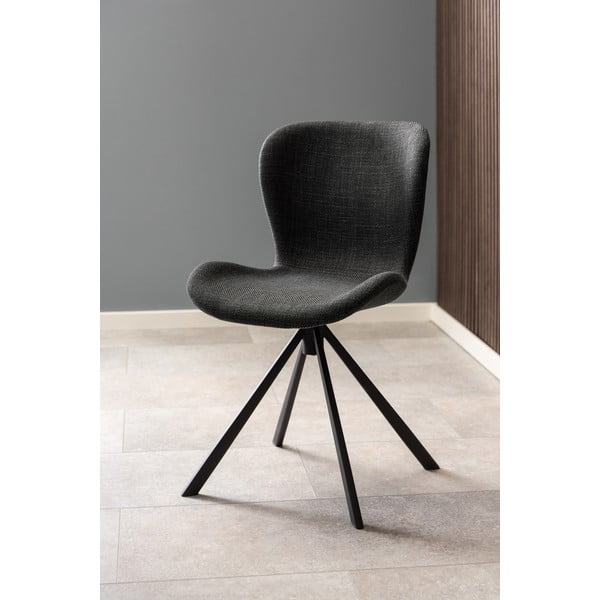 Тъмносиви трапезни столове в комплект от 2 броя Batilda - Actona-image-1