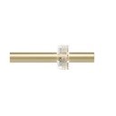 Матово златист стоманен разширяем прът за завеси 107 - 305 cm Flute – Umbra