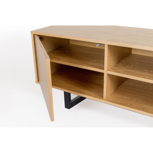 ТВ масичка от дъб Camden Herringbone Mora - Woodman-image-4