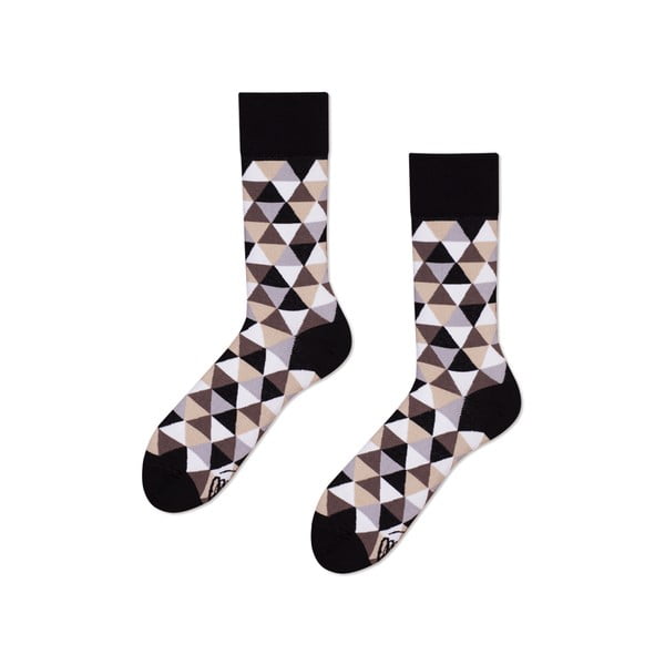 Кафеви чорапи с триъгълник, размер 35-38 - Many Mornings