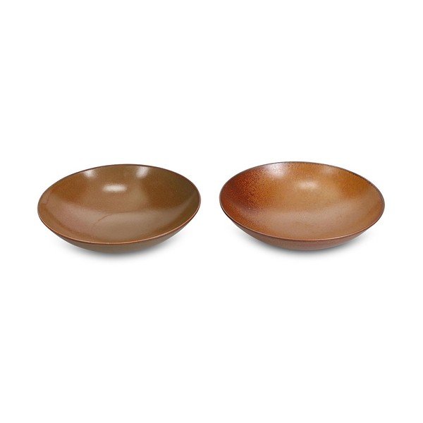 Кафява супена порцеланова чиния ø 26 cm Ovio – BonBistro-image-3