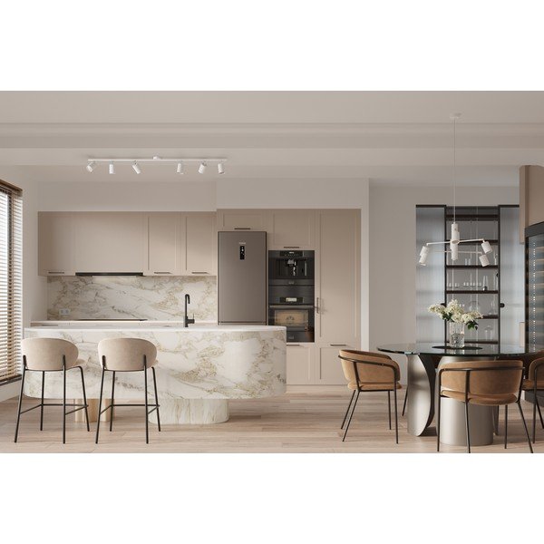 Бяло метално висящо осветително тяло Virta – Sollux-image-3