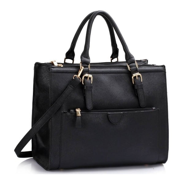 Černá kabelka L&S Bags Poissy