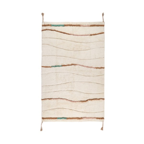 Кремав килим, който може да се мие 100x150 cm Serena - Nattiot