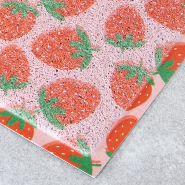 Изтривалка от PVC 40x70 cm Pink Strawberry – Artsy Doormats-image-2