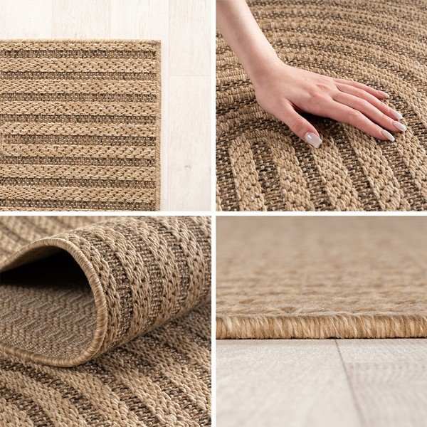 Кафяв кръгъл килим за открито и закрито ø 120 cm Timber 1401 – Ayyildiz Carpets-image-4