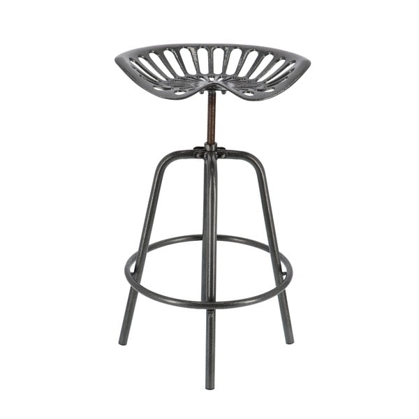 Сив метален градински бар стол Traktor – Esschert Design