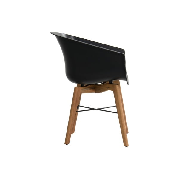 Черни пластмасови градински столове в комплект от 2 броя Amalia - Hartman-image-3