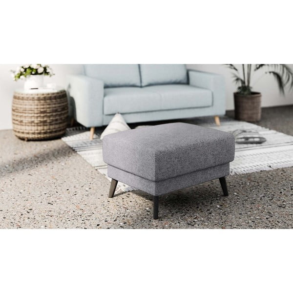 Сива табуретка за крака Fynn - Ghado-image-4