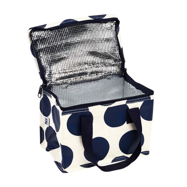 Синя/кремава охлаждаща чанта Spotlight – Rex London-image-2