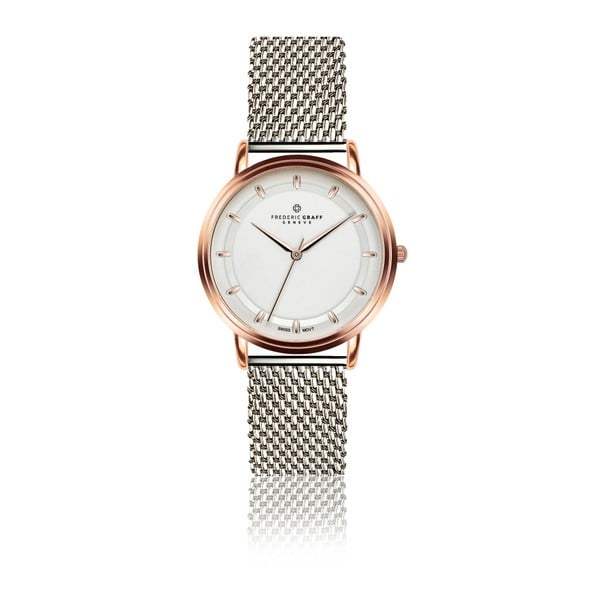 Унисекс часовник с каишка от неръждаема стомана в сребрист цвят Karina - Frederic Graff