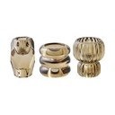 Стъклени свещници в комплект за чаена свещ 3 бр. – House Nordic