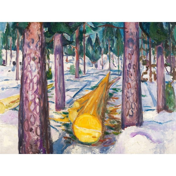 Репродукция на картина на Едвард Мунк - , 60 x 45 cm The Yellow Log - Fedkolor