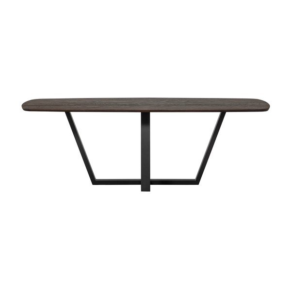 Трапезна маса с дъбова дървена плоскост 100x220 cm Tablo – WOOOD