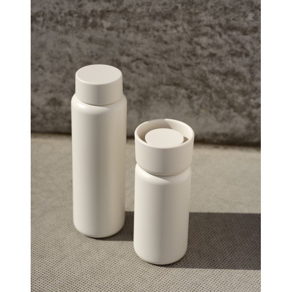 Бежова термочаша от неръждаема стомана 400 ml Singles – Zone-image-1