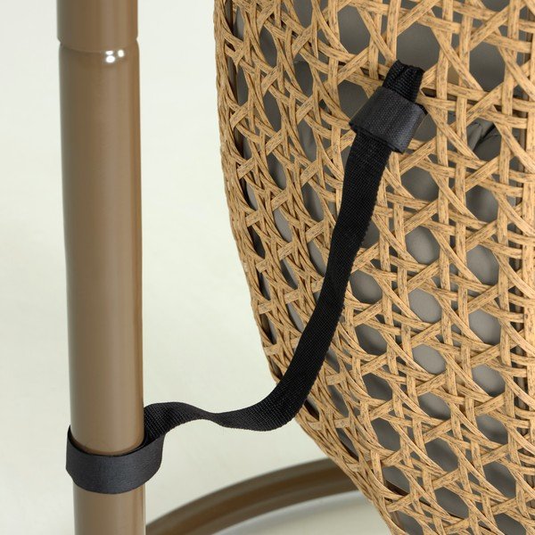 Висящ градински стол със стойка Cira - Kave Home-image-4