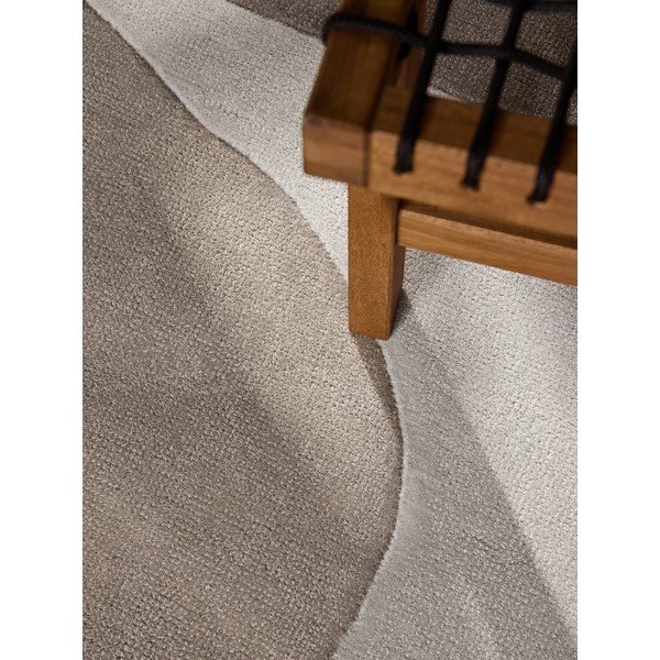 Бежов ръчно изработен вълнен кръгъл килим ø 160 cm Hackney Clarissa – Ted Baker-image-3