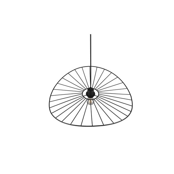 Матово черно висящо осветително тяло ø 60 cm Chapeau - Reality-image-3