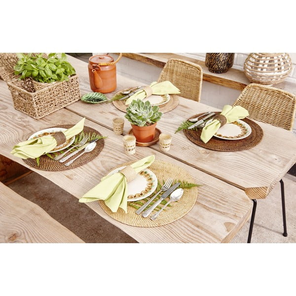 Постелка от естествен ратан , ⌀ 36 cm - Tiseco Home Studio-image-1