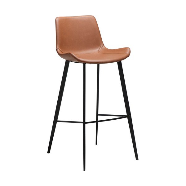 Бар стол в цвят кафяв коняк (височина на седалката 74,5 cm) Hype – DAN-FORM Denmark