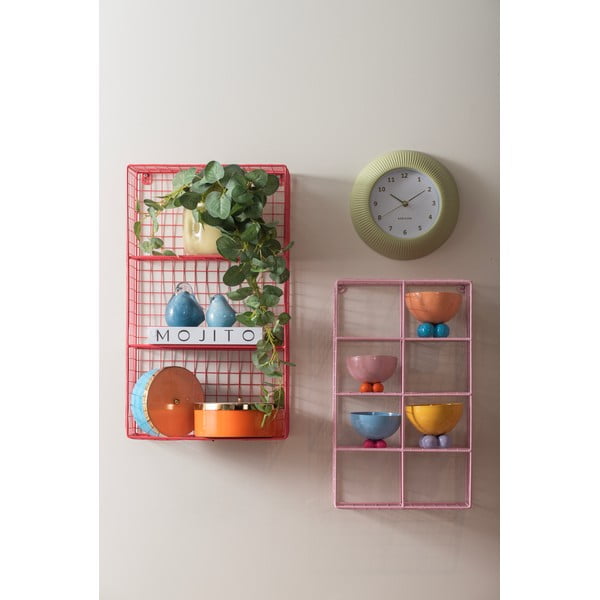 Синя декоративна метална кутия за съхранение ø 16x6 cm Double Funky – PT LIVING-image-3